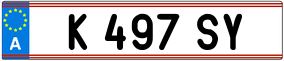 Trailer License Plate